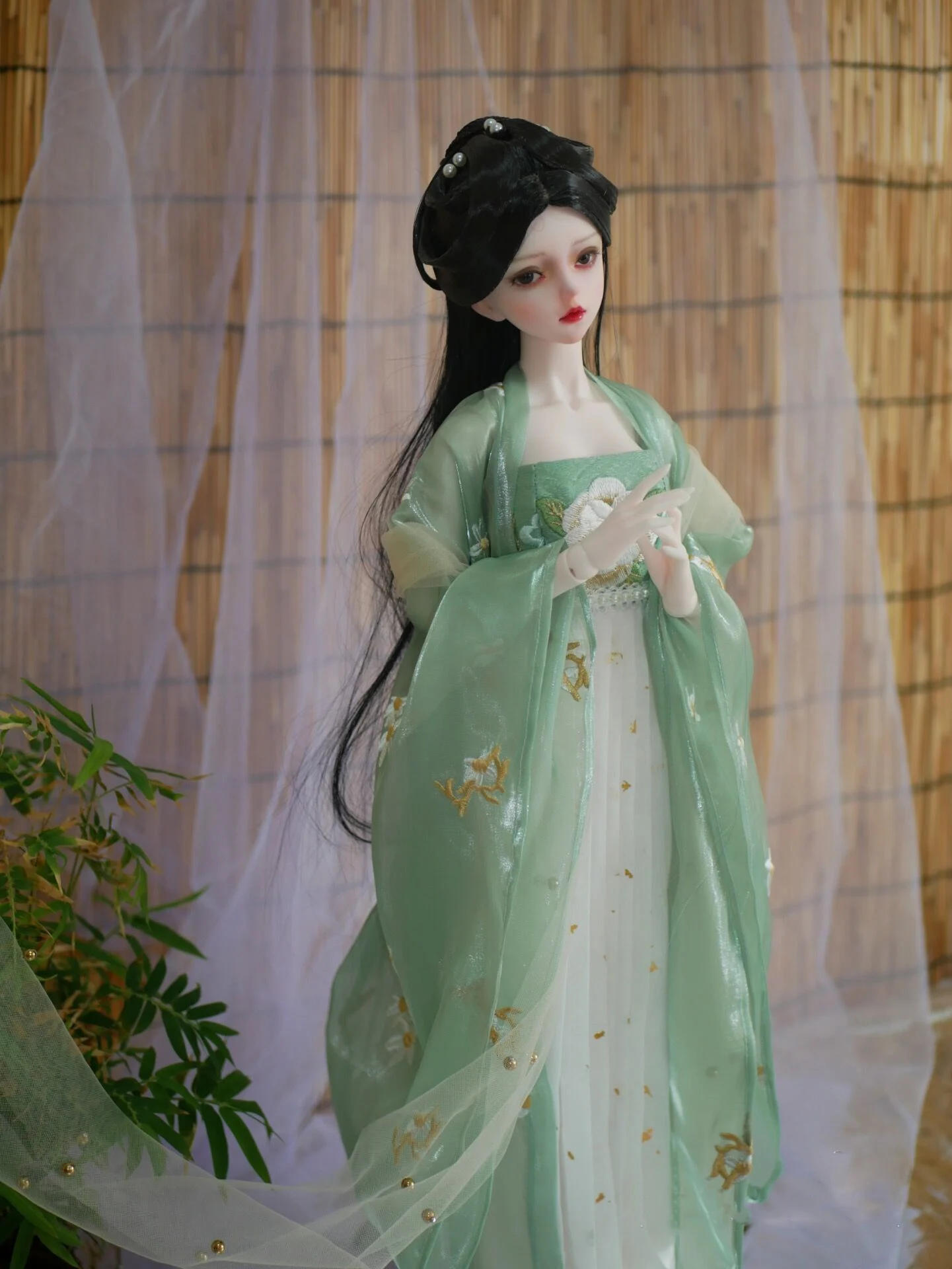 

1/4 1/3 Scale BJD Clothes Ancient Costume Fairy Dress Chinese Hanfu Outfit For BJD/SD MSD SD13 Big Girl Doll Accessories C1853