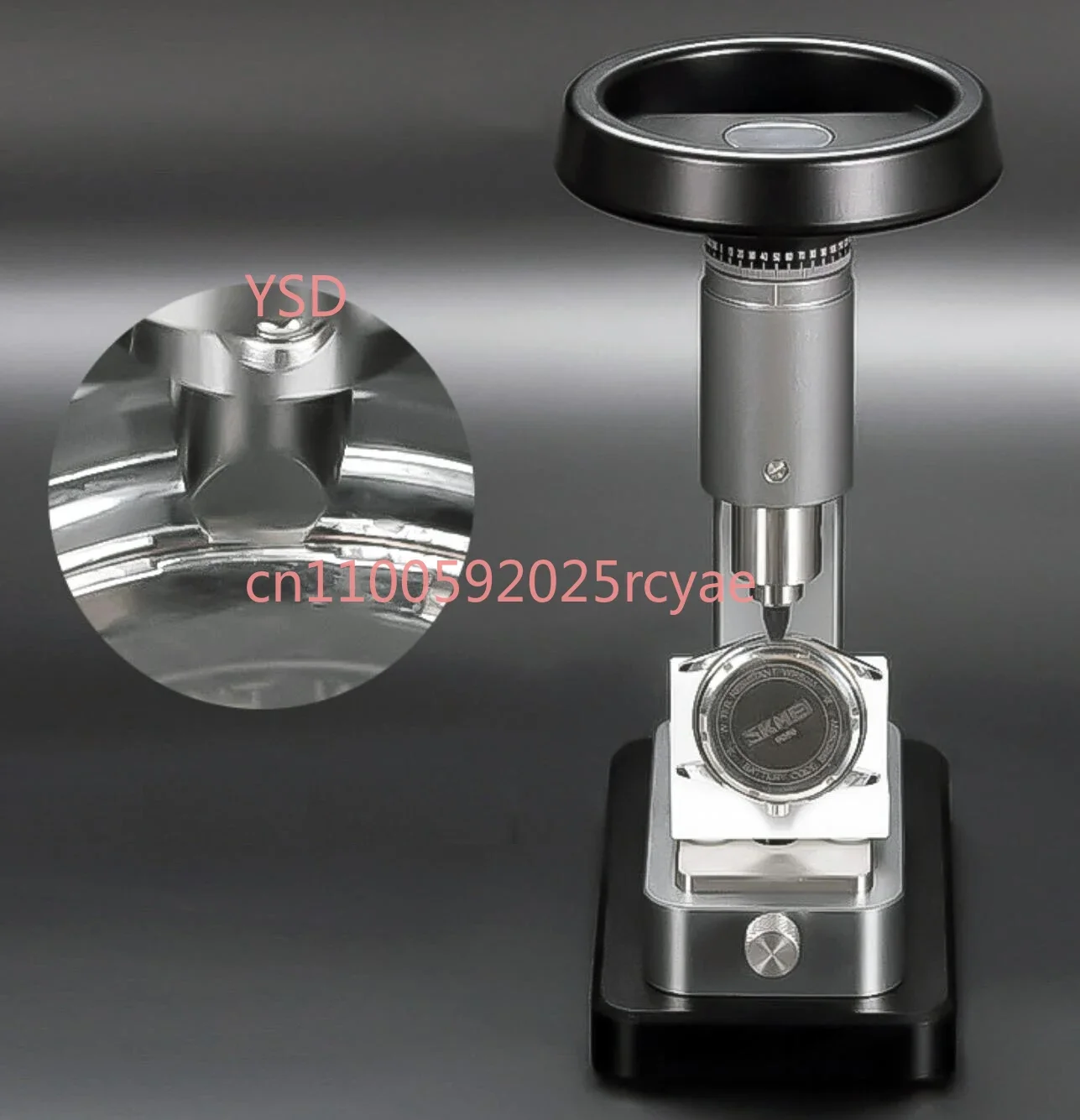 Watch Repair Tool Kit 6175A, including cover lever, bottom dismantle, watch ring press, glass and band tools for watchmakers.