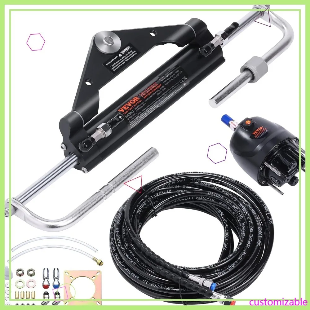 

Комплект гидравлического рулевого управления 150 л.с. с цилиндром блокировки и высокопрочным шлангом для лодок с одним двигателем