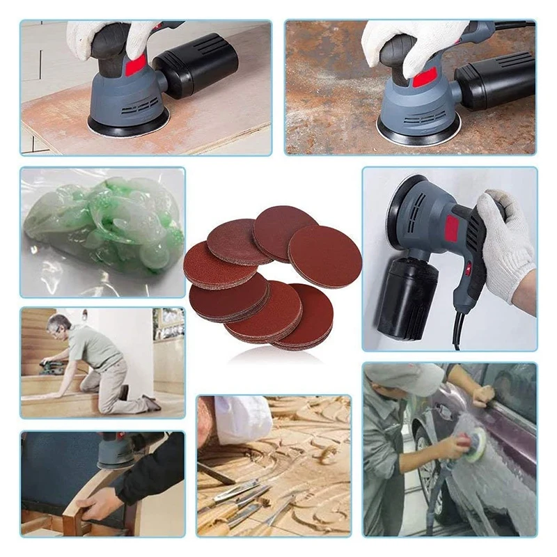 Lixar disco polir almofadas, polir almofada, lixa, 150mm, 6 polegadas, 10pcs