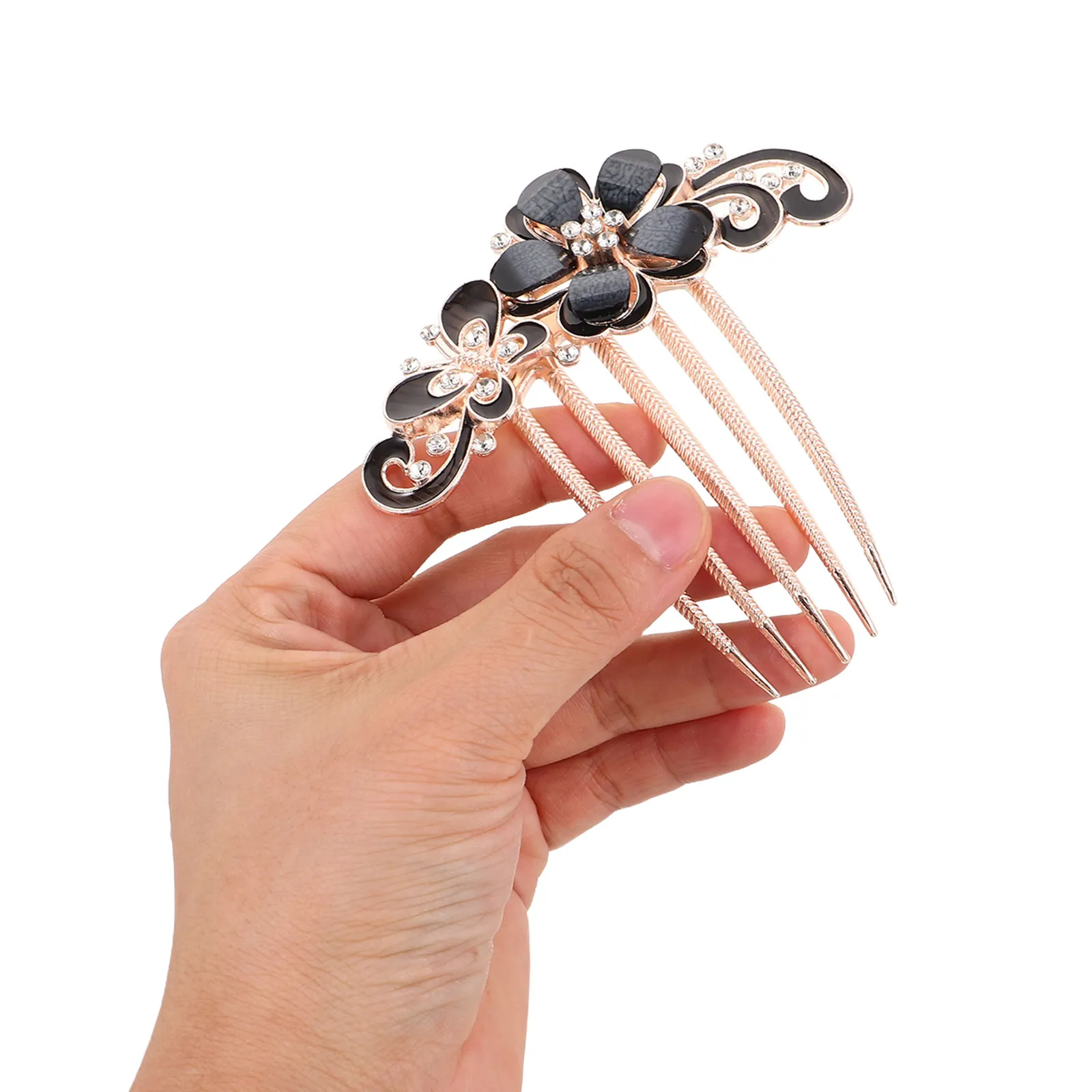 presilha-de-cabelo-elegante-com-strass-e-flor-para-mulheres-grampo-lateral-resistente-e-leve-para-penteados-decorativos