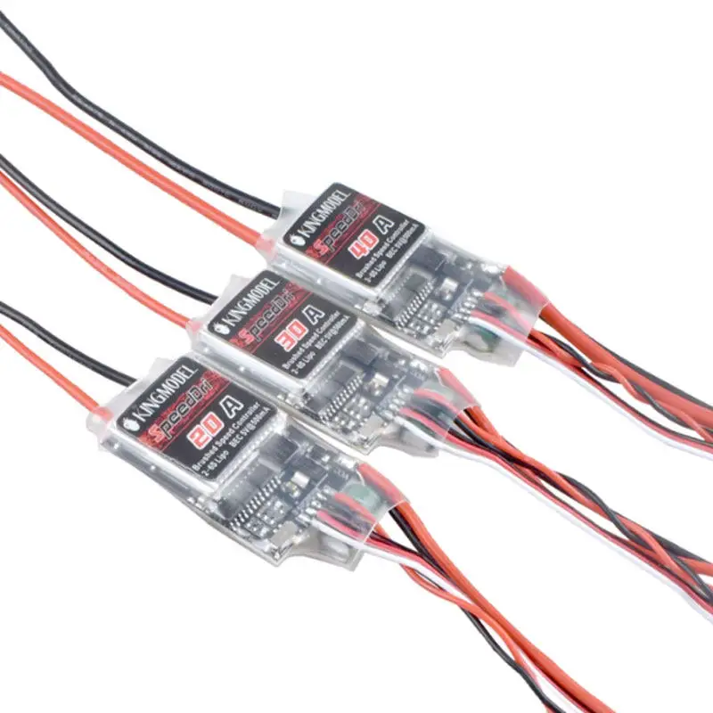 2-4S Single channel bidirectional brushed PWM control RC car SpeedDir 5A/10A/20A/30A/40A ESC
