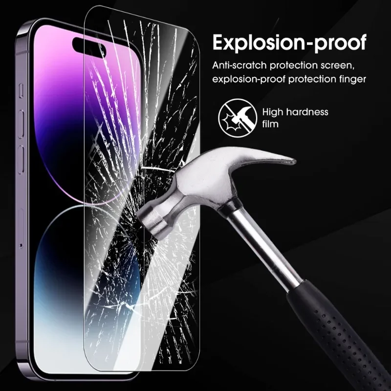 Tempered Glass Flim Screen Protector for IPhone 16 Pro Max 16e 16 Plus 16Pro  Anti-Scratch Cover Protective for Apple IPhone 16e