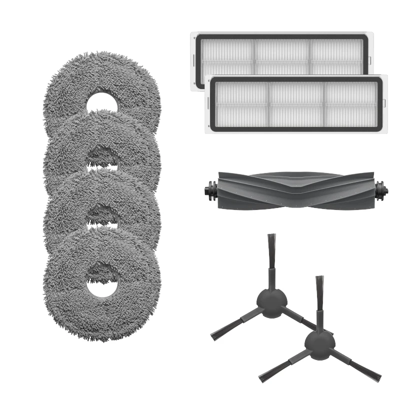 XIAOMI MIJIA Robot aspirapolvere Mop 2S accessori per la pulizia parti, spazzola principale/spazzola laterale/coperchio/filtro/detergente/straccio