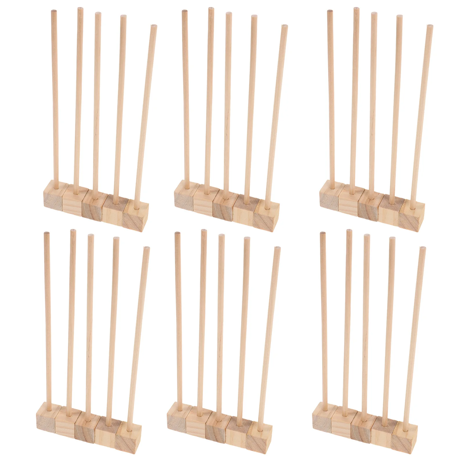 100-teiliges Holzdübel-Block-Basis-DIY-Bastelset, kreatives ineinandergreifendes Puzzle-Set für Kinder, Stiel, pädagogische Verwendung, Verbindungsblöcke