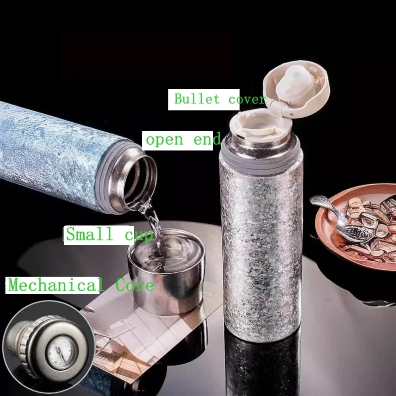 

Pure titanium portable double-layer thermos cup coffee cold drink thermos cup office outdoor thermos cup