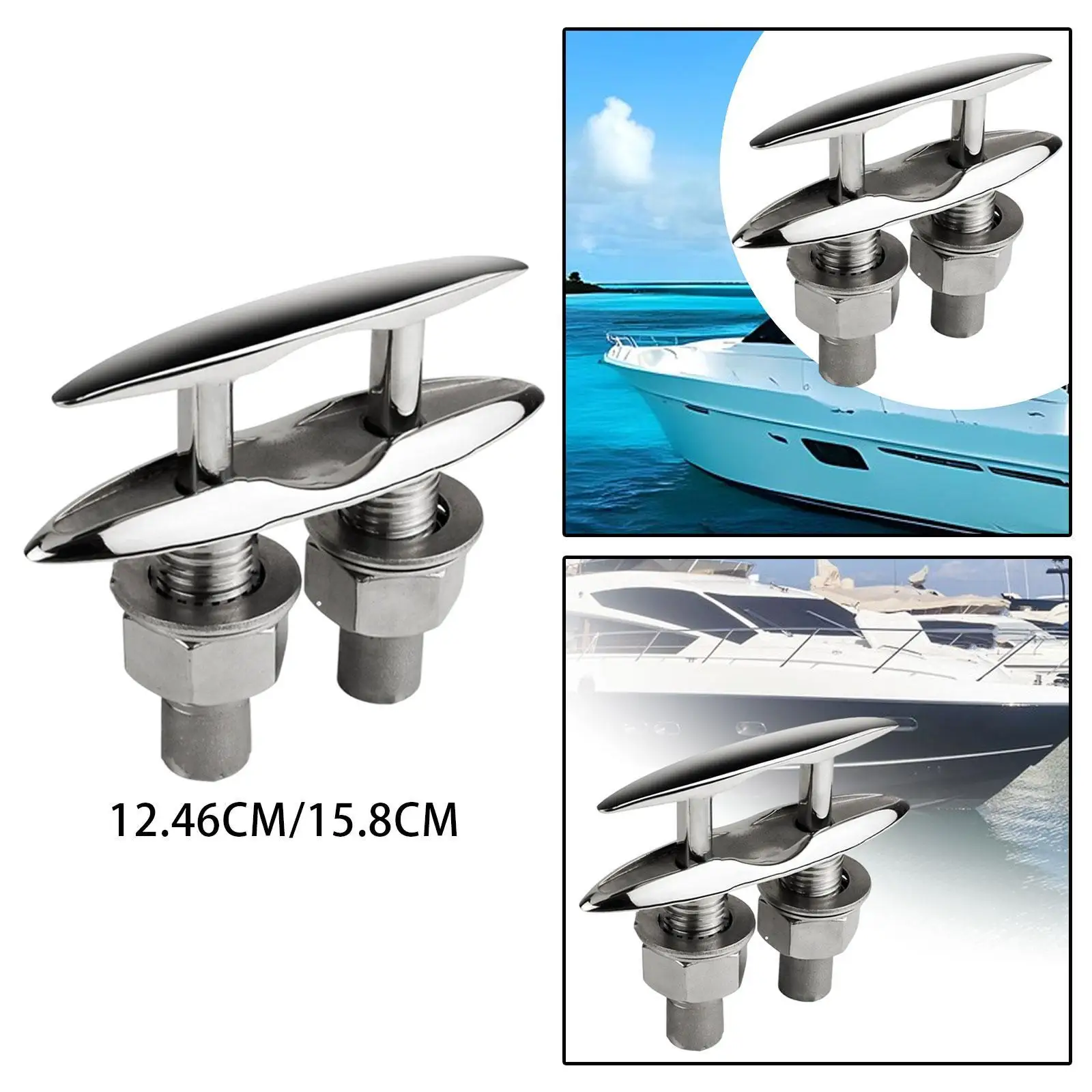 استبدال الأجهزة البحرية شديدة التحمل من Dock Cleat سهلة التركيب، ملحقات أجهزة سطح المربط البحرية لليخوت قوارب الكاياك