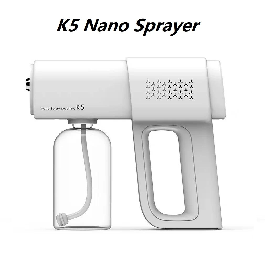 

K5 380ml Sprayer Atomizer Spray Gun Nano Mist Sprayer Santitizer Machine Cordless Electric Fogger For Office Garden Sprayer