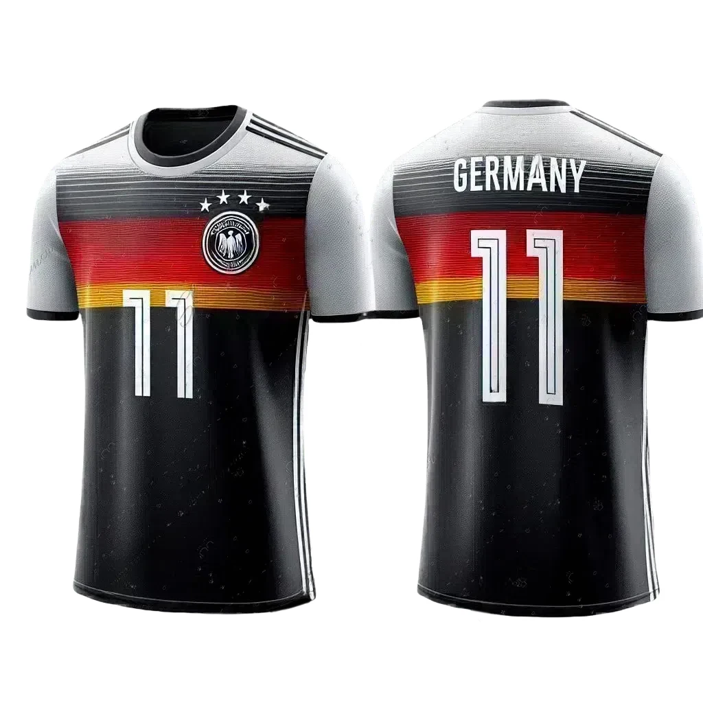 Soccer Shirts Short Sleeves Pop Youth Training And Competition Tops Men's Football Team Shirt Jersey 2024 Germany T-shirts