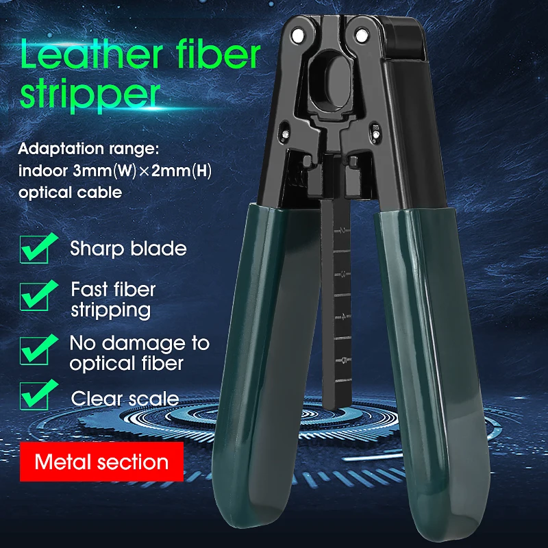 MAYTO Brand New Fiber Optic Stripping Tool Fiber Optic Stripper FTTH Cable Striping Plier