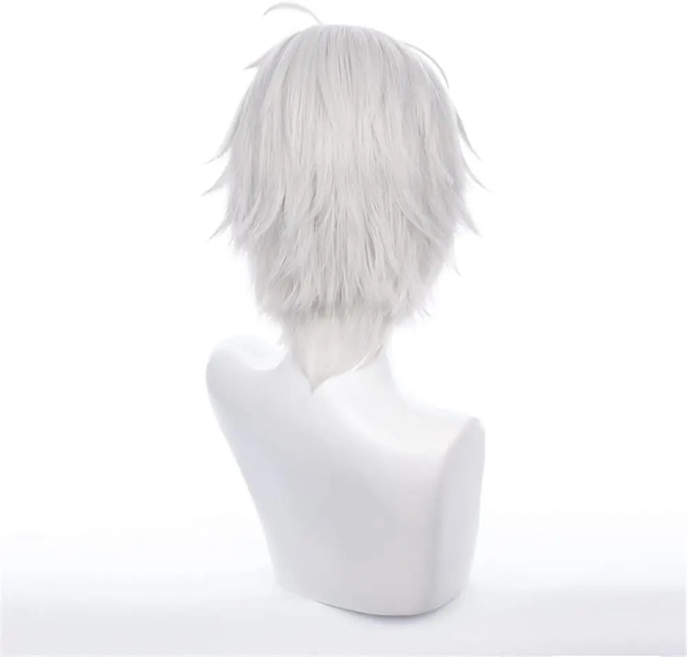 Virtual Youtuber Kuzuha Silver Gray Cosplay Heat Resistant Synthetic Hair Wig