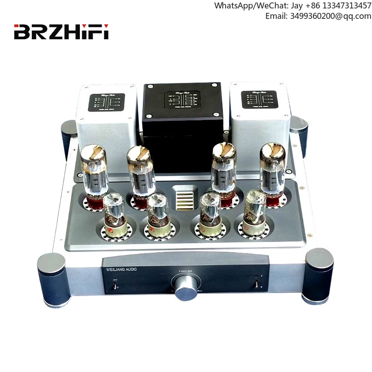 

Manufacture custom EQ EL24 aluminum alloy 40WX2Hifi vacuum tube amplifier