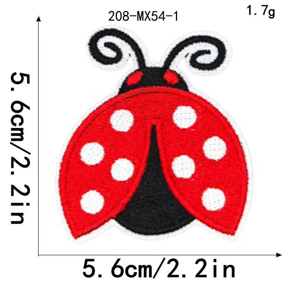 5個入り、小さくてかわいい昆虫モチーフの、ハチドリのイラスト - Embroidery Lady Bug のレビューと価格