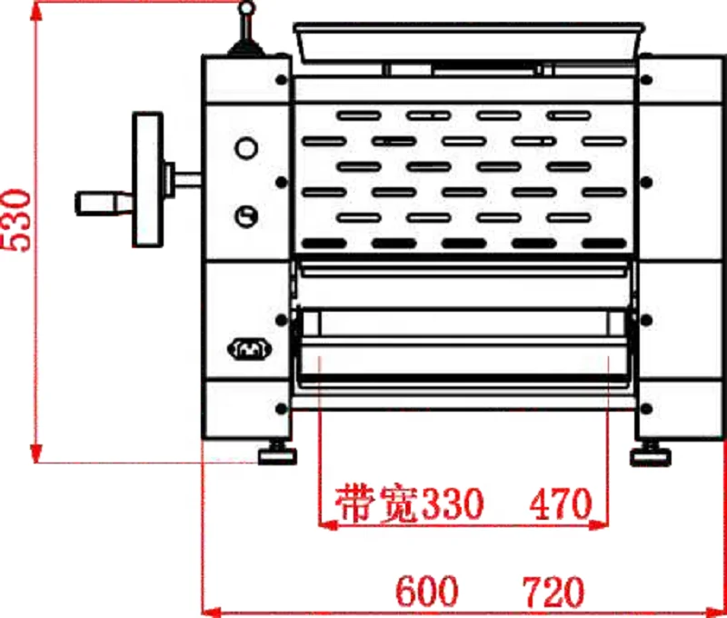 Commercial Croissant Dough Sheeter Machine Bakery Dough Sheeter Table Top Mini Dough Sheeter For Home