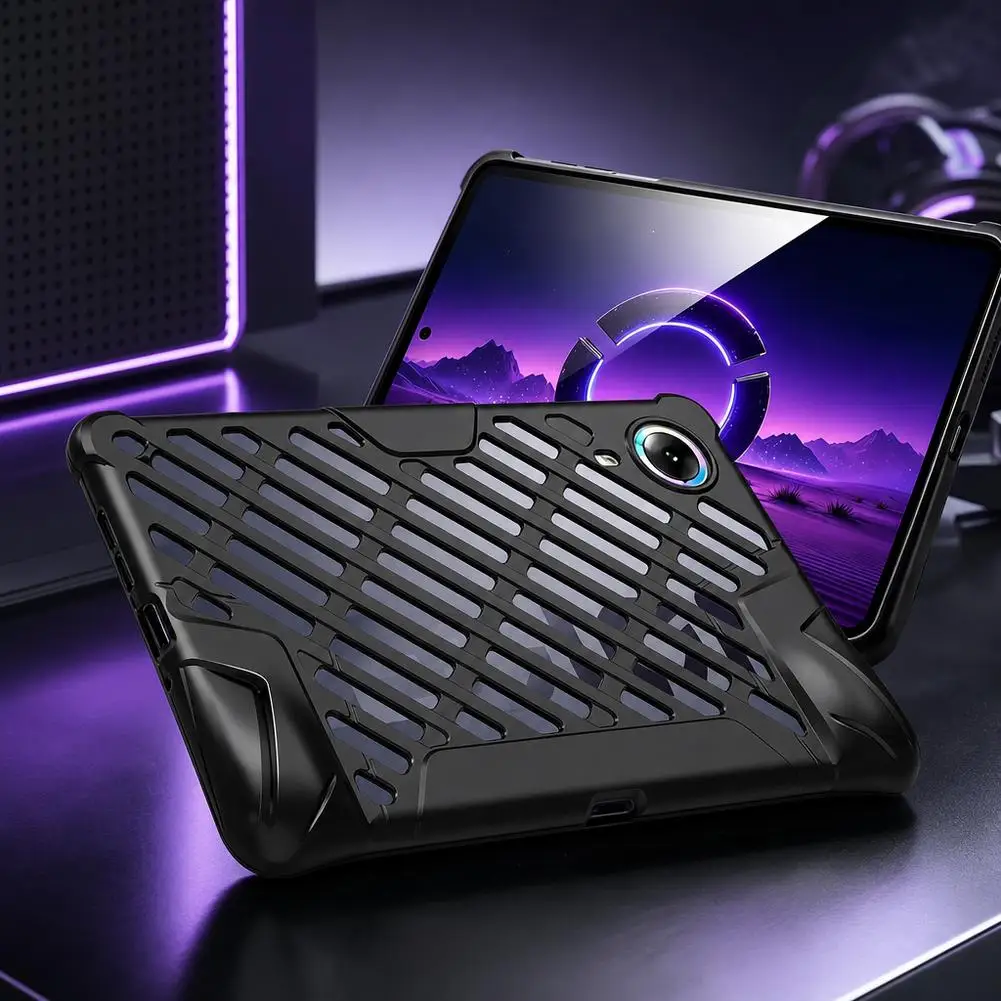 TPU Protective Case For Legion Y700 Infinite Gaming Tablet Heat Dissipation Hollow Cutout Ergonomic Grip Shockproof Cover