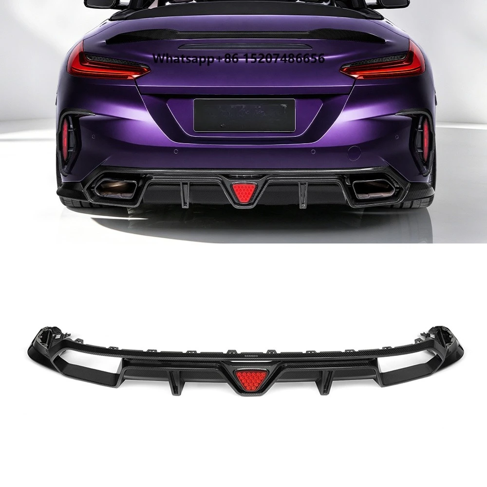 Premium Lightweight Autoclave Prepreg Carbon Fiber Exterior Fits for  Z4 G29 Rear Bumper Diffuser