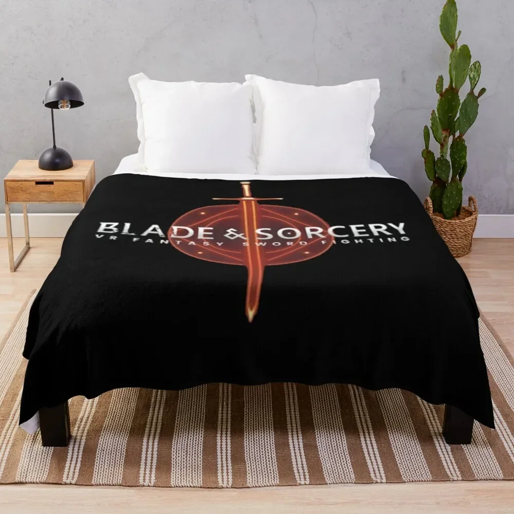 

Blade And Sorcery Throw Blanket Beautifuls manga Bed linens Thin Blankets