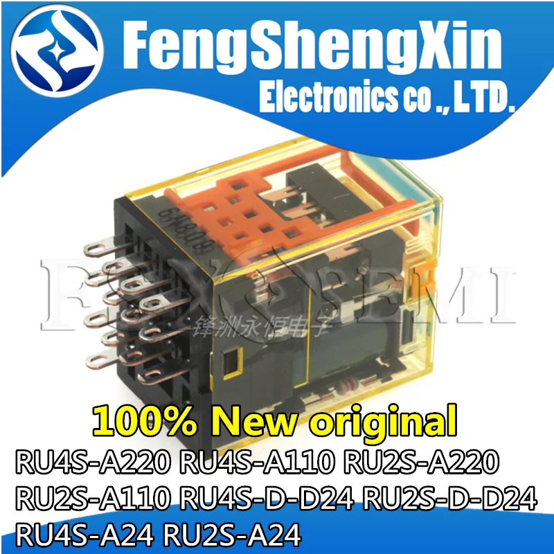 

2pcs RU4S-A220 RU4S-A110 RU2S-A220 RU2S-A110 RU4S-D-D24 RU2S-D-D24 RU4S-A24 RU2S-A24 Relay