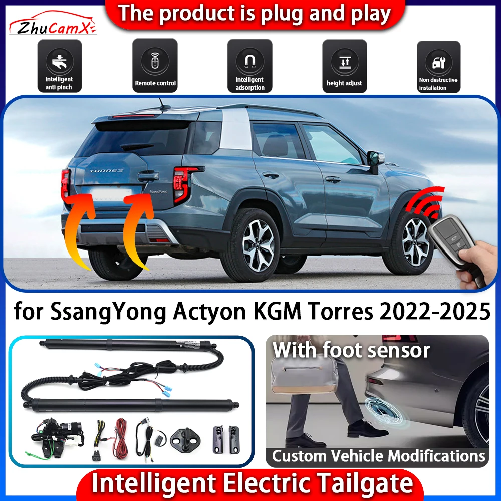 Smart Powered Tailgate System for SsangYong Actyon KGM Torres 2022-2025 Automatic Intelligent Electric Trunk Lift Control Kit