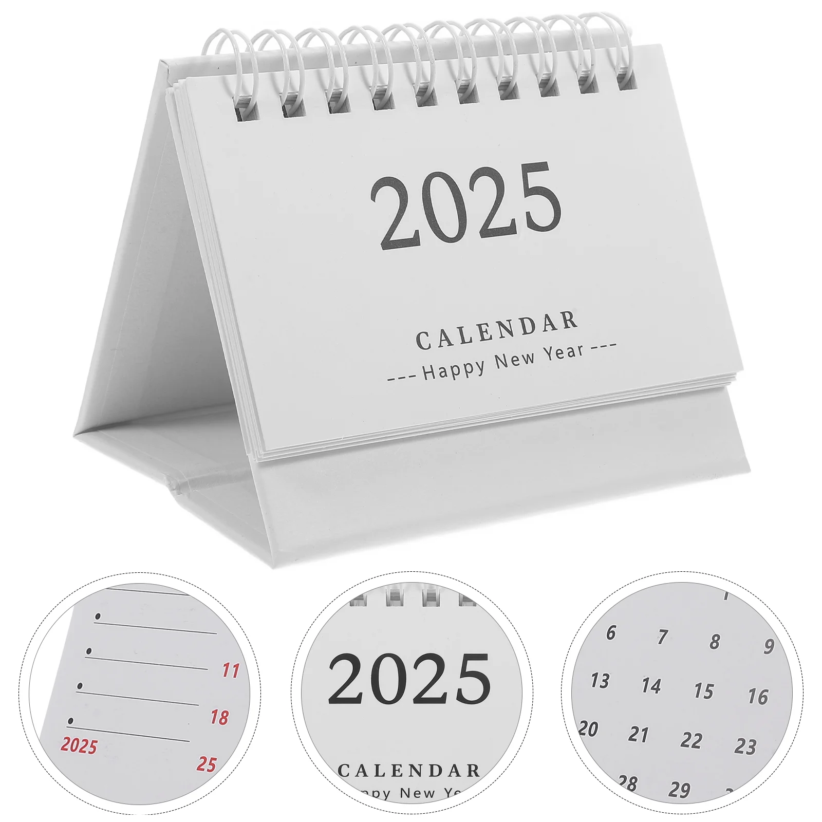 

2025 Desk Calendar Office Standing Desktop Monthly Blue Decorations Simple Note Paper Small
