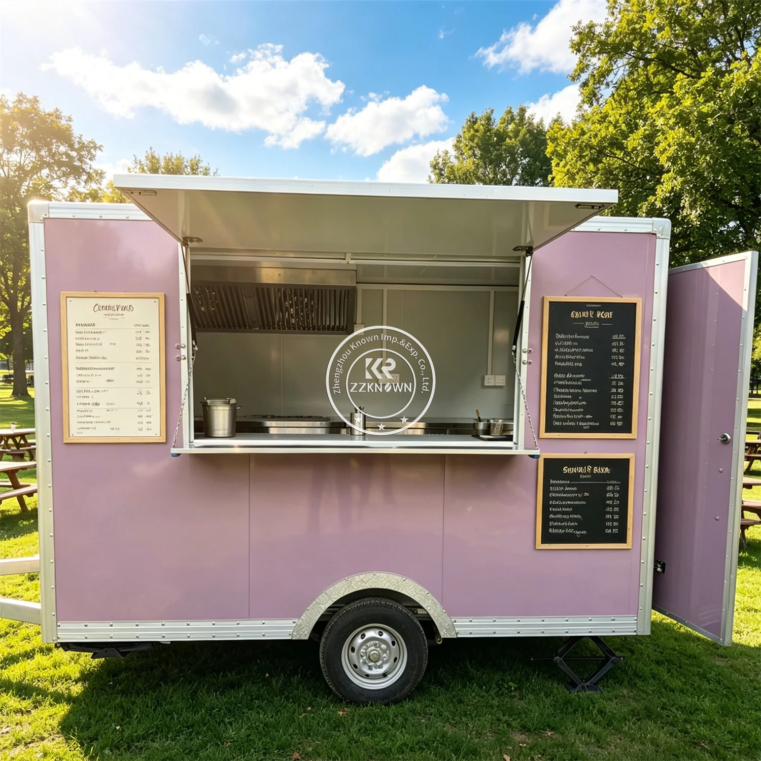 

Custom Outdoor Street Mobile Kitchen Truck Commercial Ice Cream Trailer Food Truck With Full Kitchen