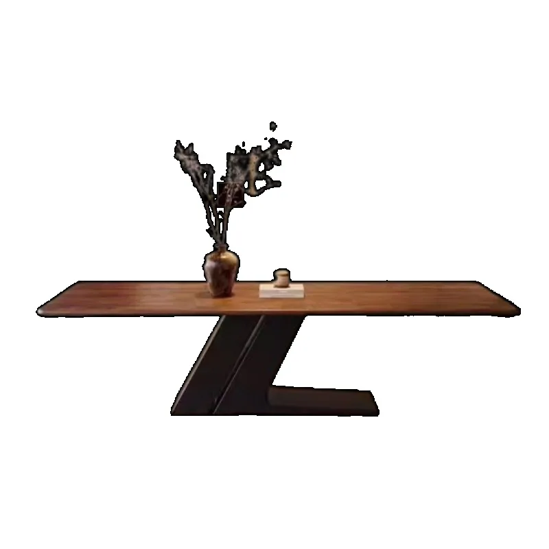 Meja Kopi Kayu Solid Salon Meja Makan Kualitas Tinggi Desain Nordic Tahan Air Meja Desainer Modern Perabotan Rumah Palungan