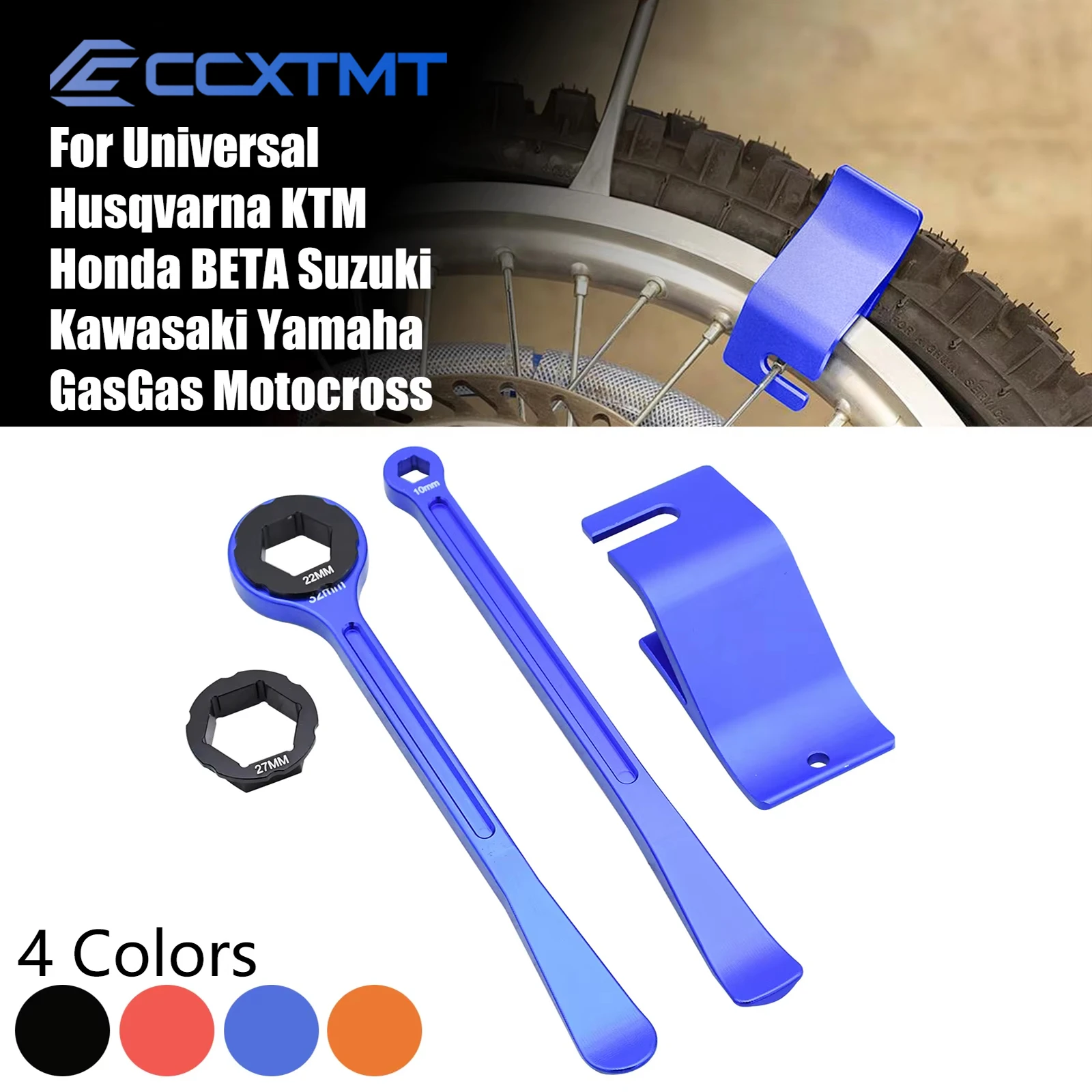Herramienta Universal CNC para neumáticos, palanca, cuchara, llave de eje, cambio de neumáticos para KTM Husqvarna Yamaha Honda BETA RR RRS 125 250 350 X Trainer 300