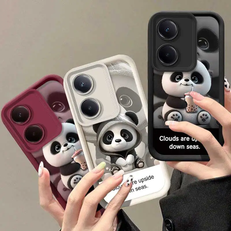 Y100 Panda Cloud Sea Sky Eye Ladder Phone Case For VIVO Y91 Y89 Y85 Y78 Y77 Y76 Y75 Y67 Y66 Y65 Y56 Y55 Y52S Y50 Y38 Cover