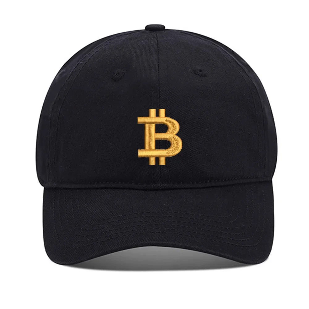 

Lyprerazy Baseball Hat Bitcoin BTC Unisex Embroidery Baseball Cap Washed Cotton Embroidered Adjustable Cap