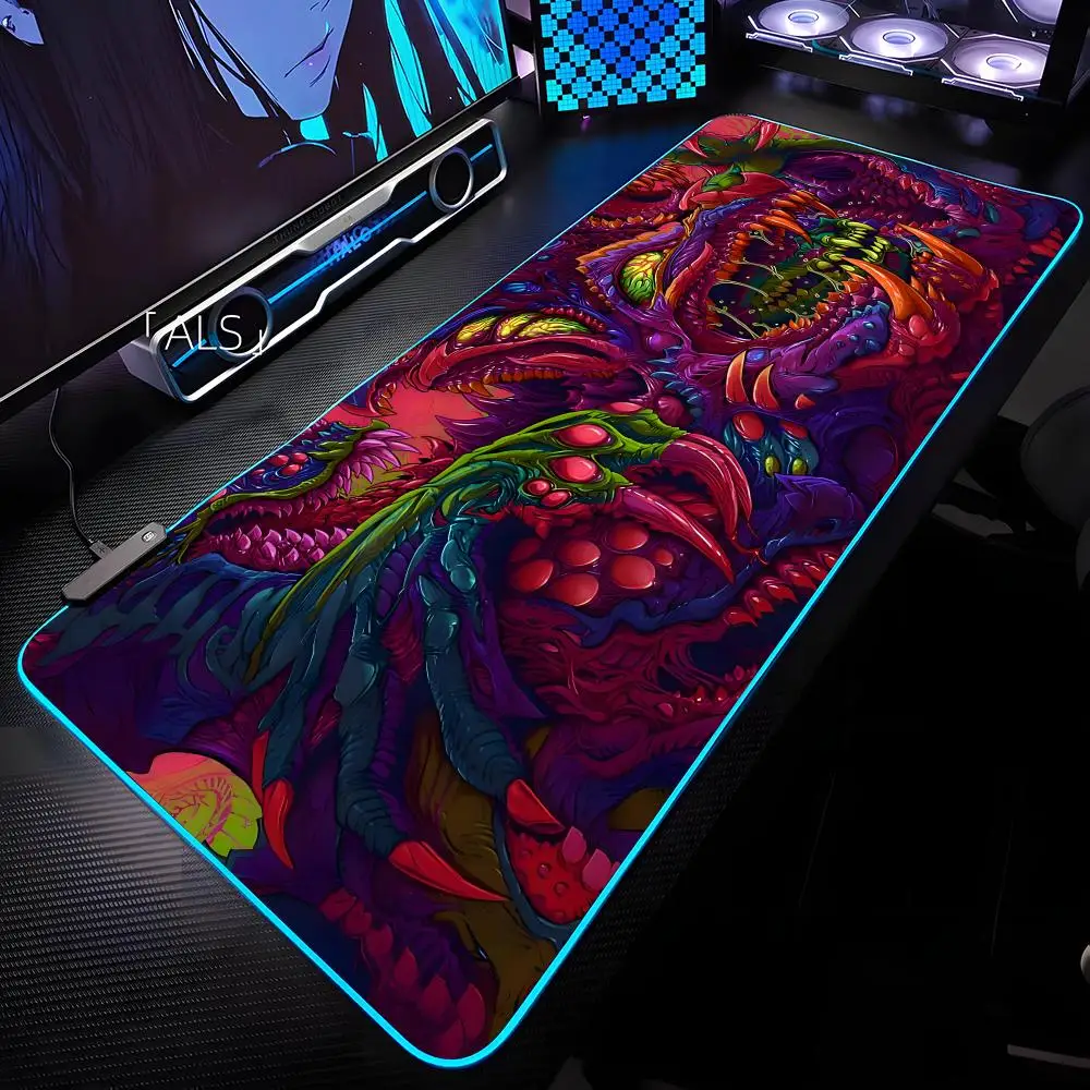 

Коврик для мыши Dimensional Monster с RGB-подсветкой, коврик для мыши для ноутбука, коврик для мыши для ноутбука, геймерский коврик для компьютерного стола, игровые аксессуары