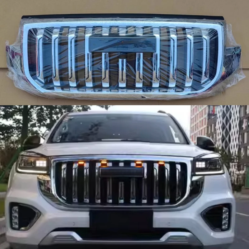 Front Face Grille Fit for HAVAL H9 2022 Original Grille Car Non-destructive Decorative Modification Car Exterior Accessories