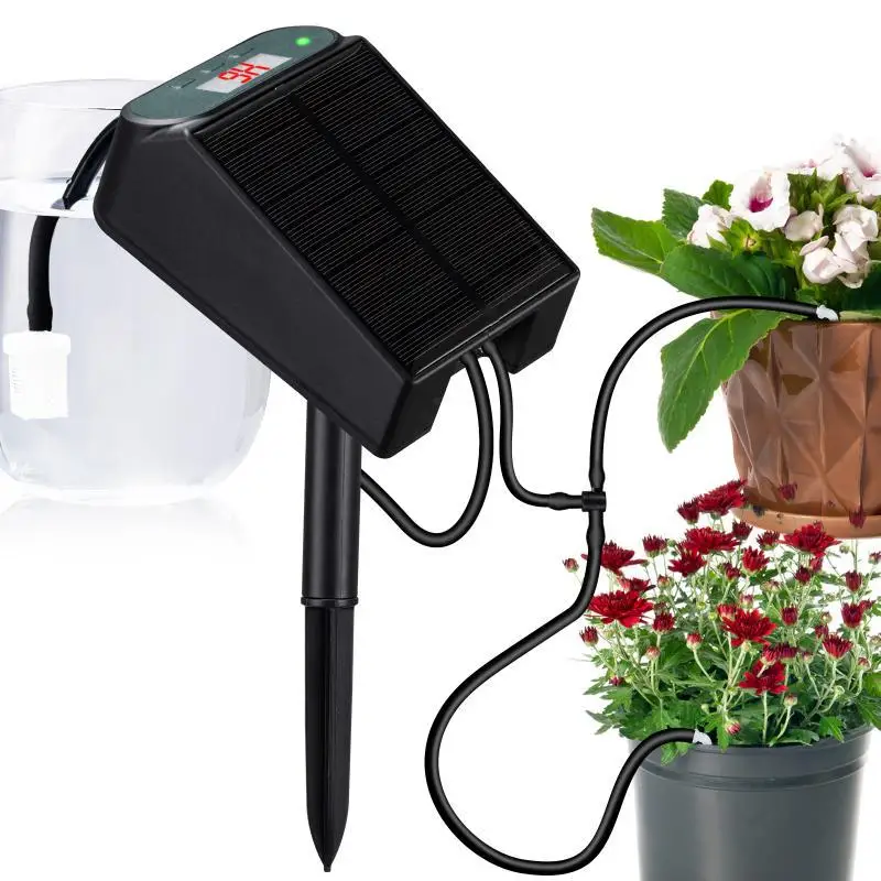 

Outdoor Intelligent Timed Watering Device Home Use Solar Powered Drip Irrigation System Drip Irrigation and Flower Cultivation