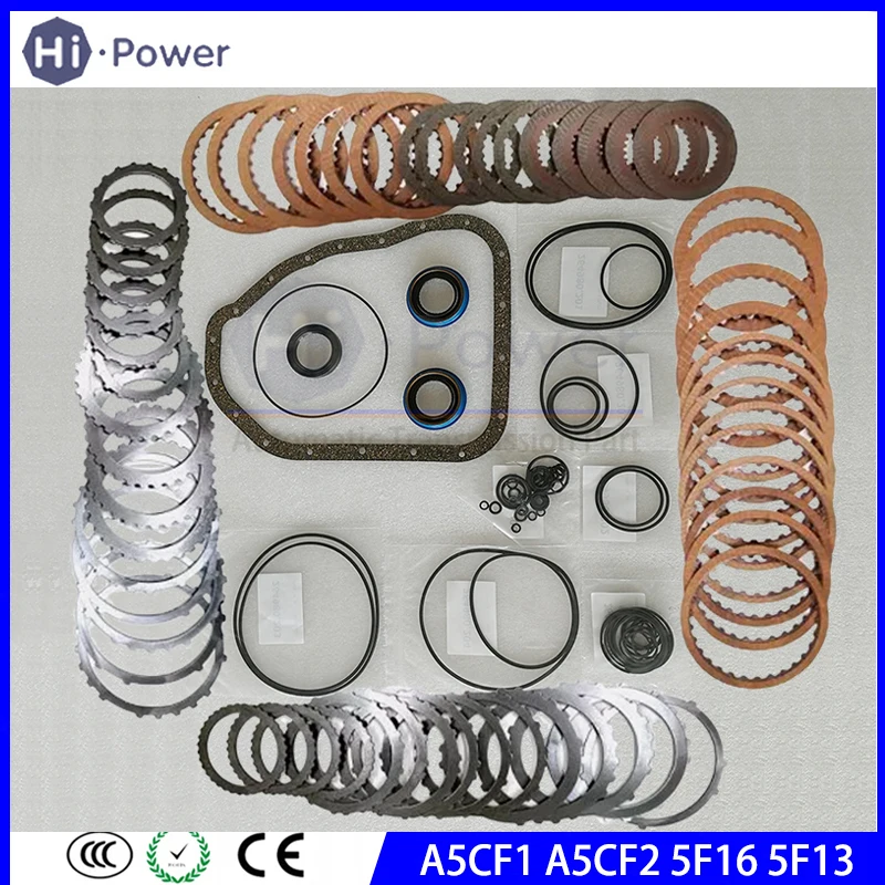 

A5CF1 A5CF2 5F23 5F16 Transmission Master Rebuild kit Friction Steel Plates For HYUNDAI KIA Gearbox Clutch Disc Overhaul Kit