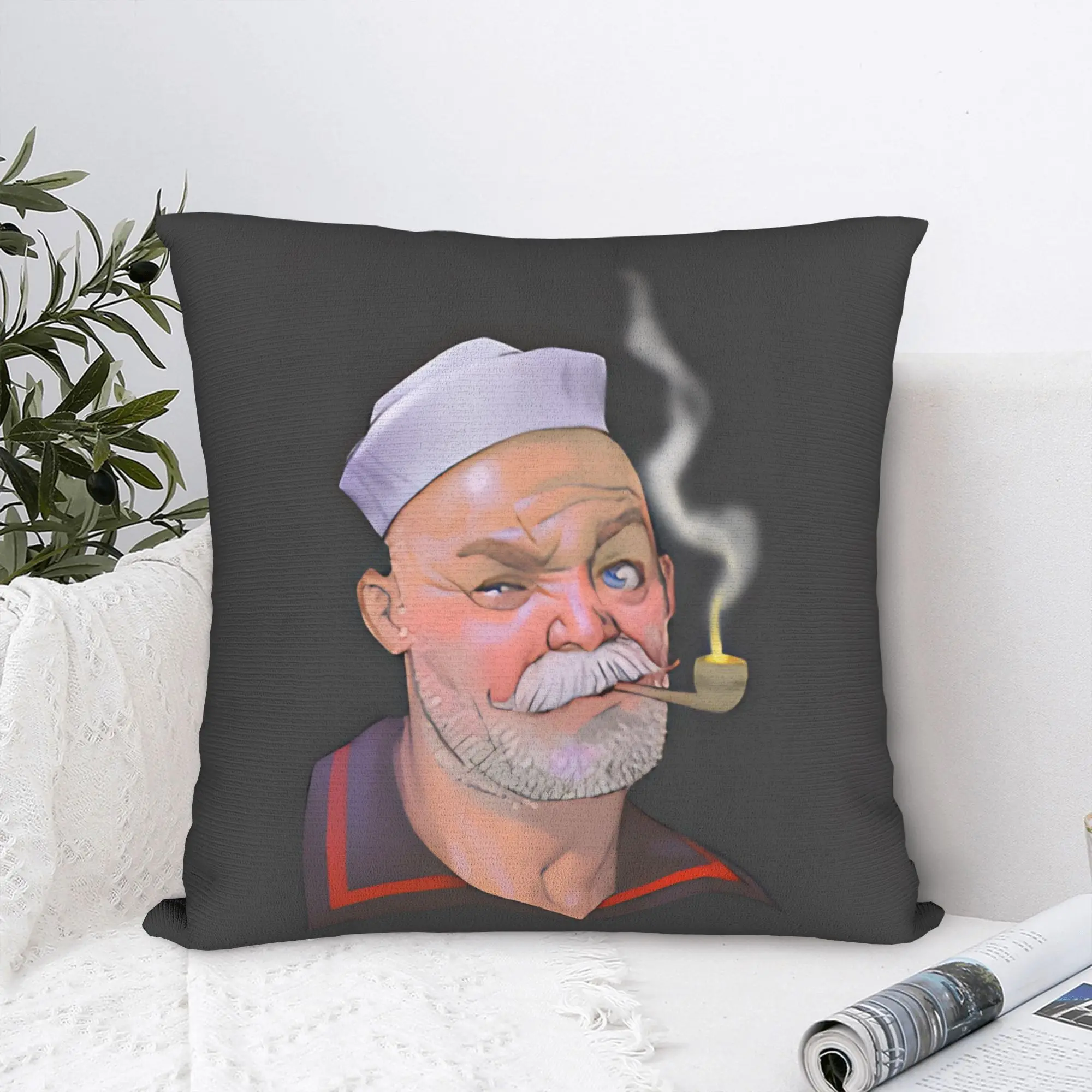 Bluto and Olive Oyl Pillow Case  Soft Pillow Cover Vintage Pillowcases For Sofa Couch Bed Living Room