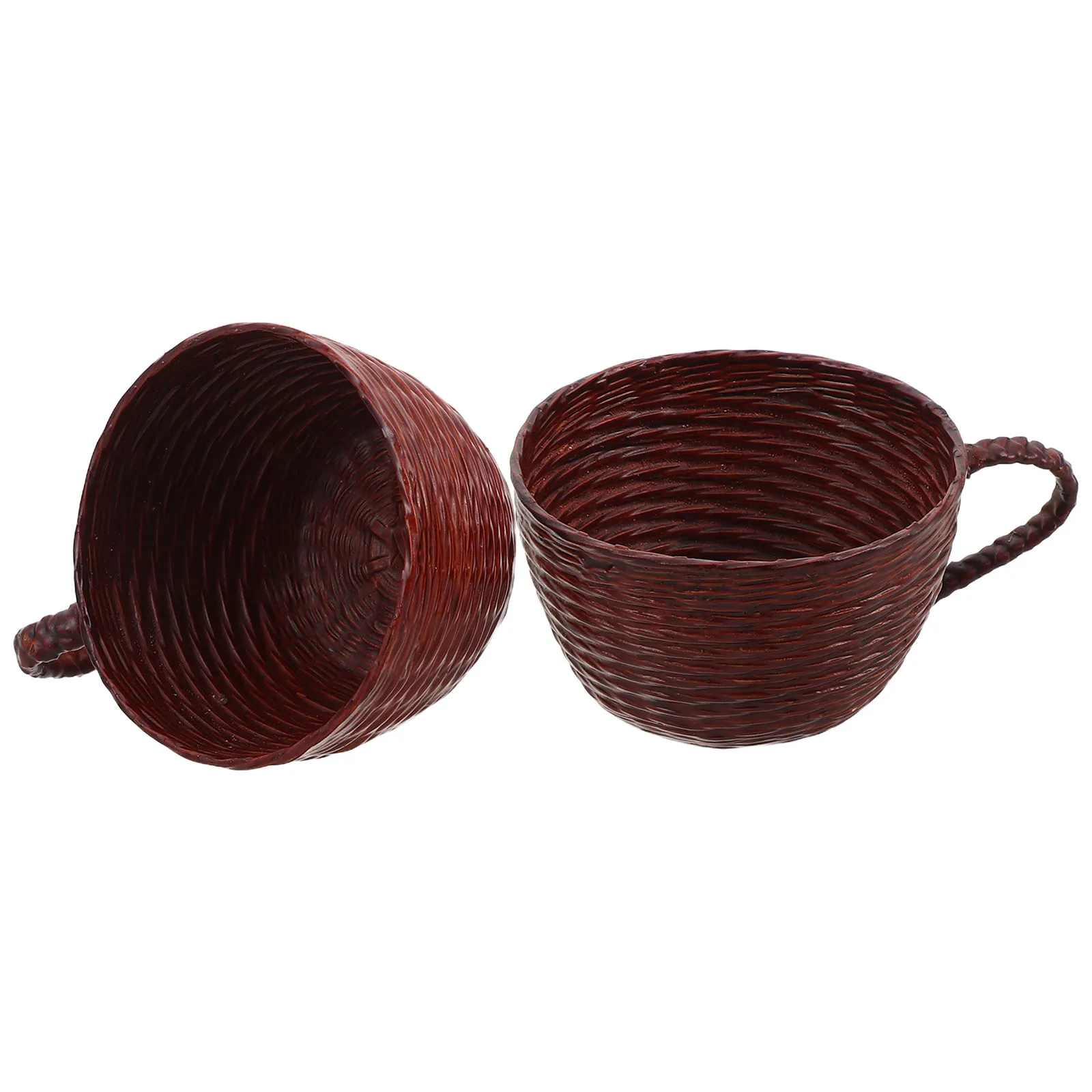 Handmade Bamboo Tea Cup 150Ml Heat Resistant Retro Woven Mug Rustic Vintage Woven Coffee Cup Farmhouse Tea Mug