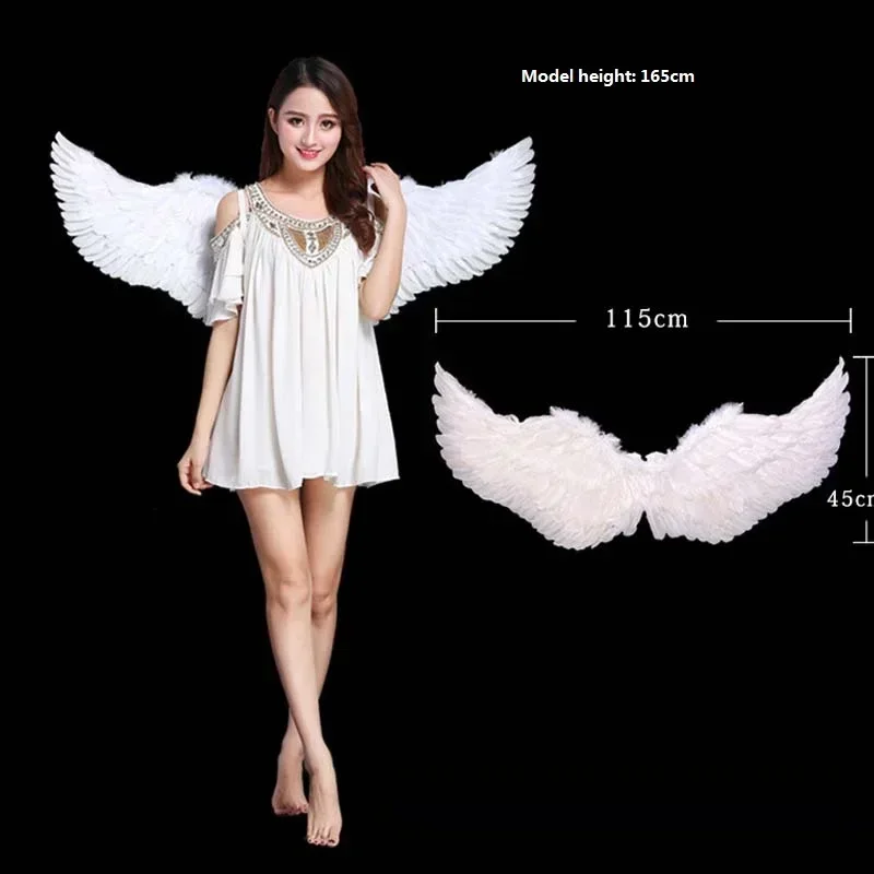 1pcs Angel Feather Wings Angel Feather Wing Child Adult Show Fairy Costume Cosplay Props Wedding Christmas Decoration