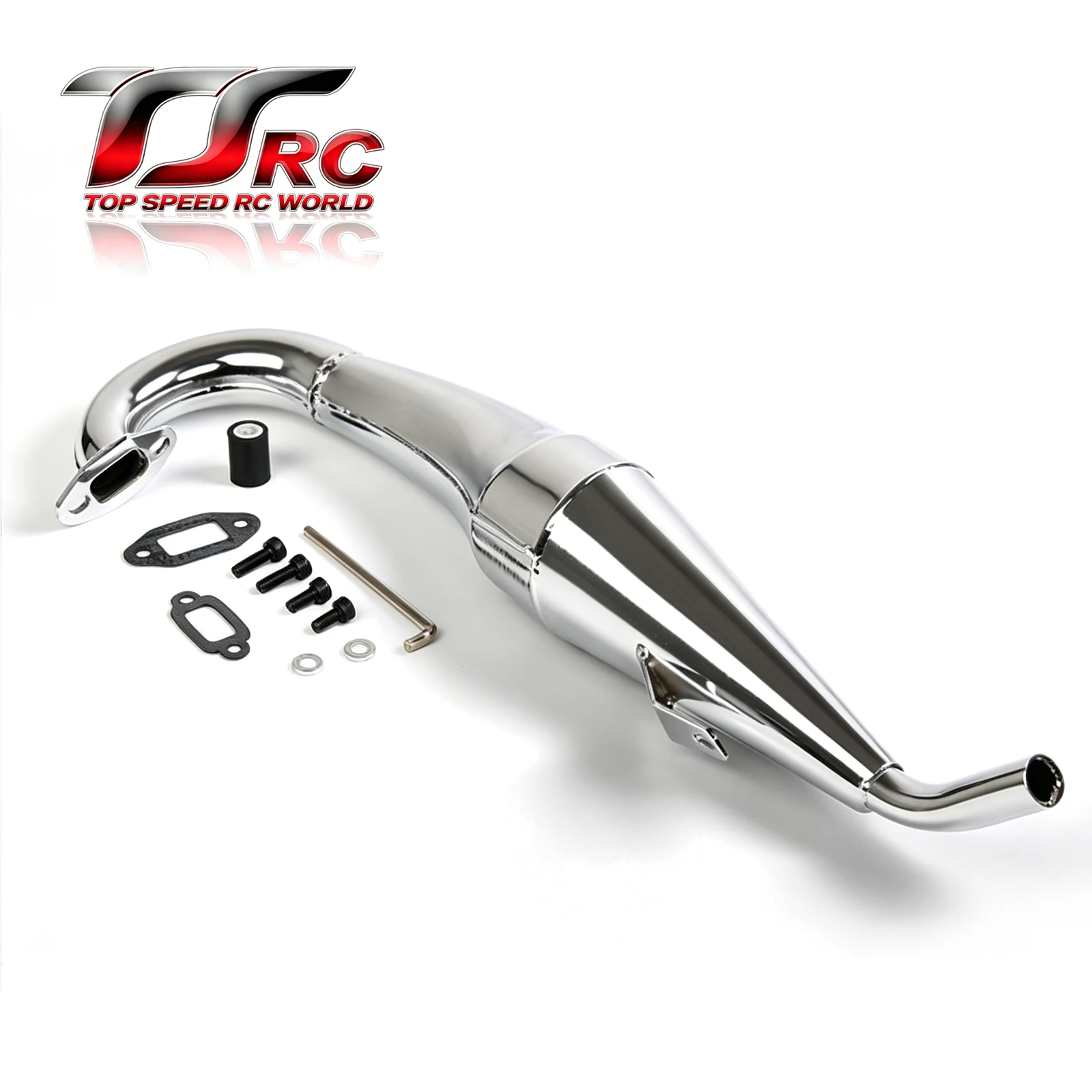 Side Tune Pipes Exhaust Pipe of 23cc -45cc Engine for 1/5 Rc Car Gas HPI ROFUN BAHA ROVAN KM BAJA 5B 5T 5SC Buggy Truck Parts