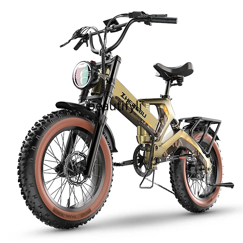 

Folding Electric Vehicle Off-Road Motorcycle Torque Assisted Mountain Bike Scooter