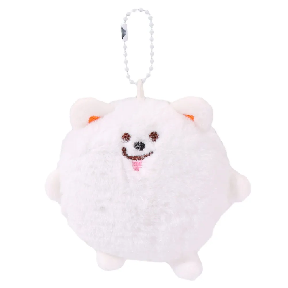 Cute Put Tongue Samoyed Plush Pendant Dog Animal Samoyed Plush Keyring Soft Lovely Samoyed Doll Plush Keychain Kid Girl Boy