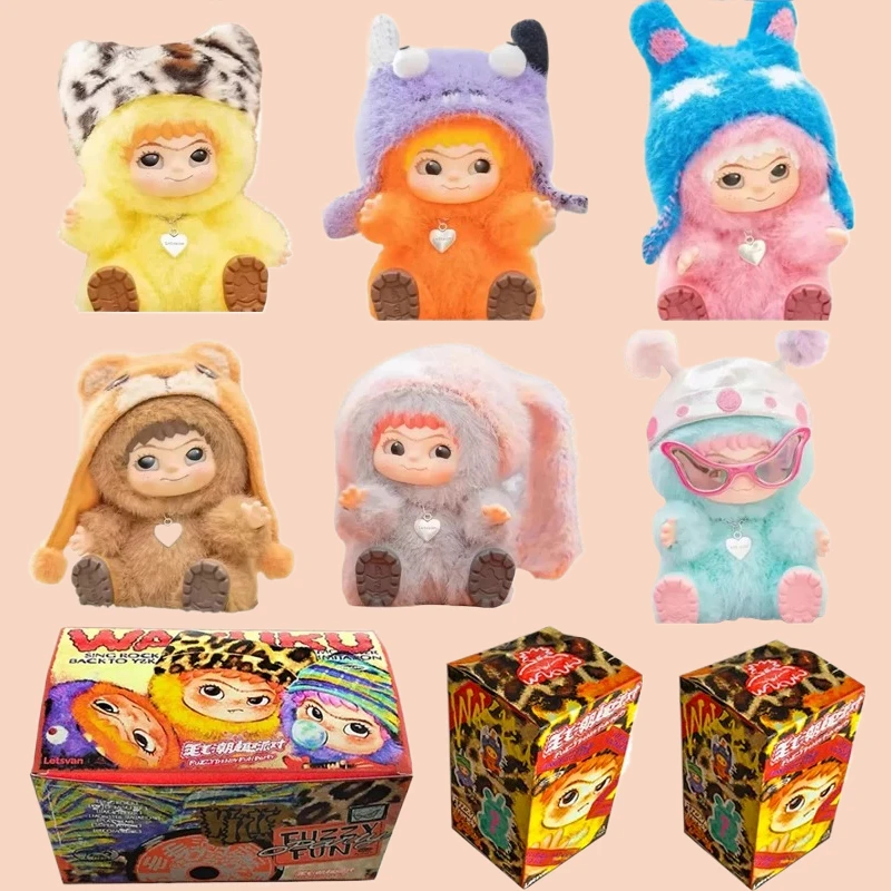 

ГОРЯЧАЯ Wakuku Fuzzy Trendy Fun Party слепая коробка милая фигурка Wakuku Mystery Box милая кукла сумка кулон кукла сумка-сюрприз GiftToy