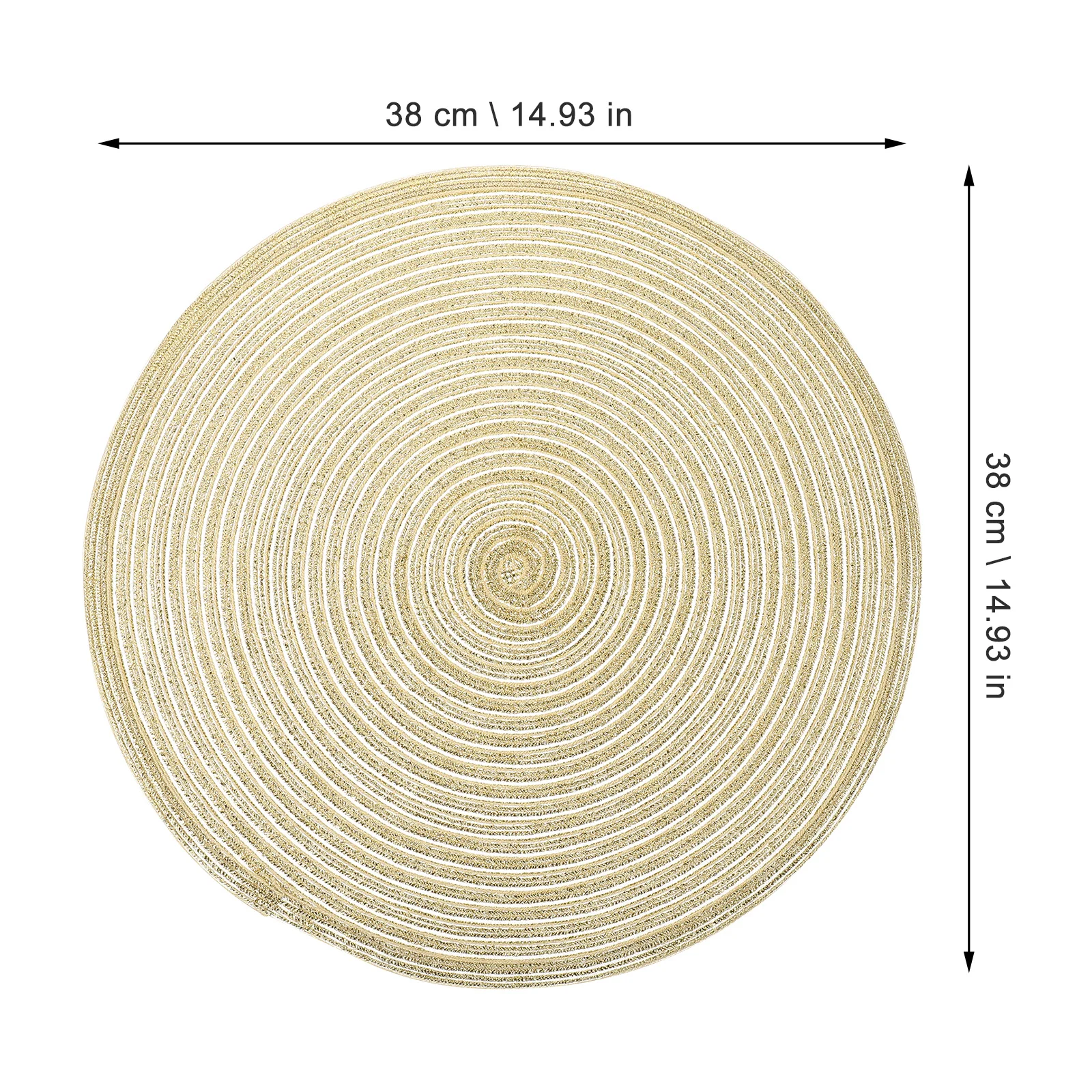 

4Pcs Cotton Woven Placemats Non-Slip Heat Insulation Mats Exquisite Cat Ear Design Dining Decor Concise Placemat