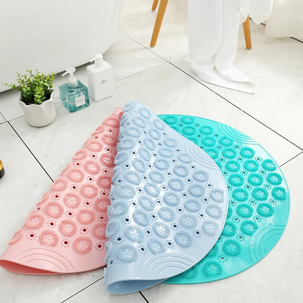 

1Pcs Anti-Slip Foot Massage Mat Sky-Blue PVC Material Durable Long Lasting Use Comfortable Acupoint Massage Bristles Clean Toes