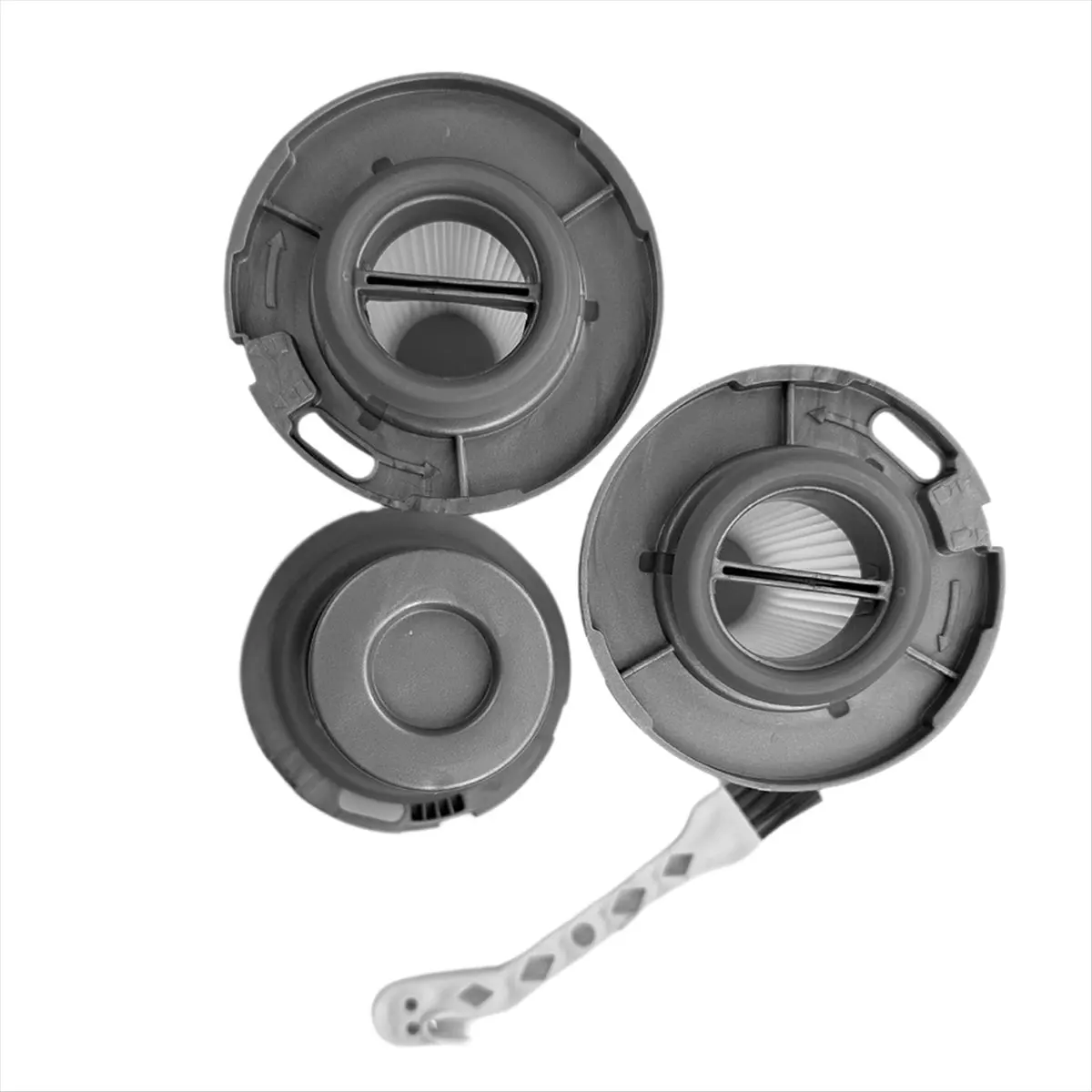A92G New 3 Pcs ZR009005 HEPA Filters with Cleaning Brush for X-Force Flex 8.60 Cordless Vacuum Cleaner Accessories