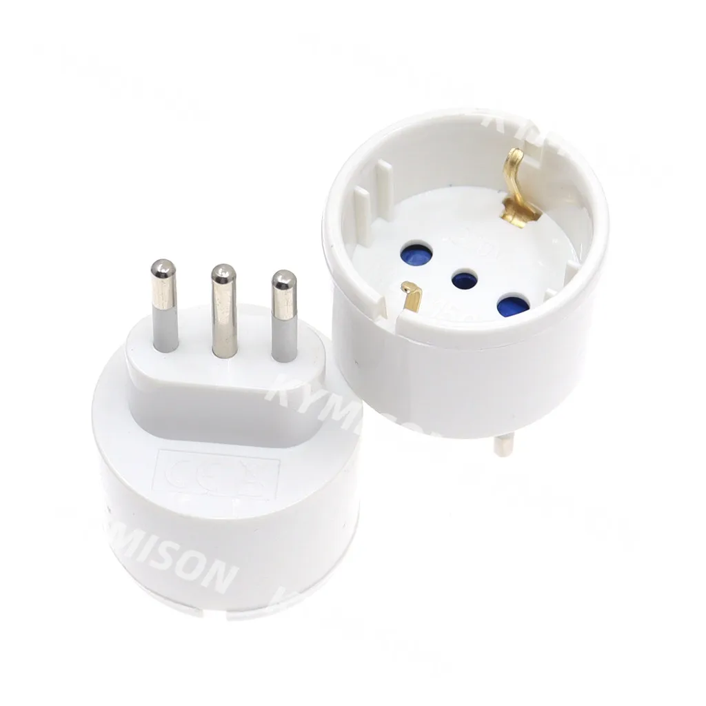 European Eu Plug To Italy Standard Power Adapter Socket 10A Travel Converter AC 110~250V Power Plug - Image 2