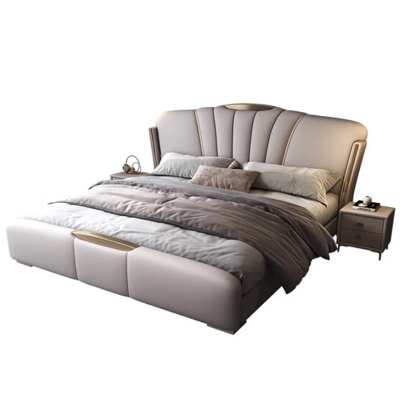 

Каркасы кроватей в скандинавском стиле с уникальным дизайном, королевский размер, дом, роскошные каркасы кроватей для спальни, двойная современная мебель для дома Letto Matrimoniale