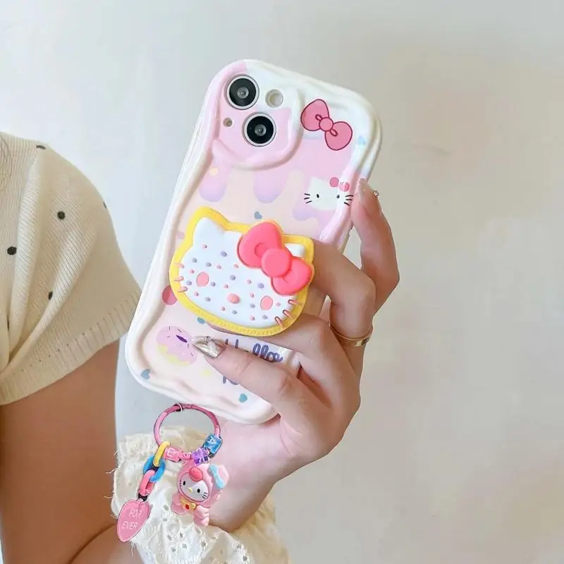 Подвеска-держатель Sanrio Kitty Kuromi для VIVO V27 V25 V23 Pro V40 V27E V21E V23E Y17S Y11 Y15S Y16 Y20 Y33S Y21 Y22S Y76 Y28