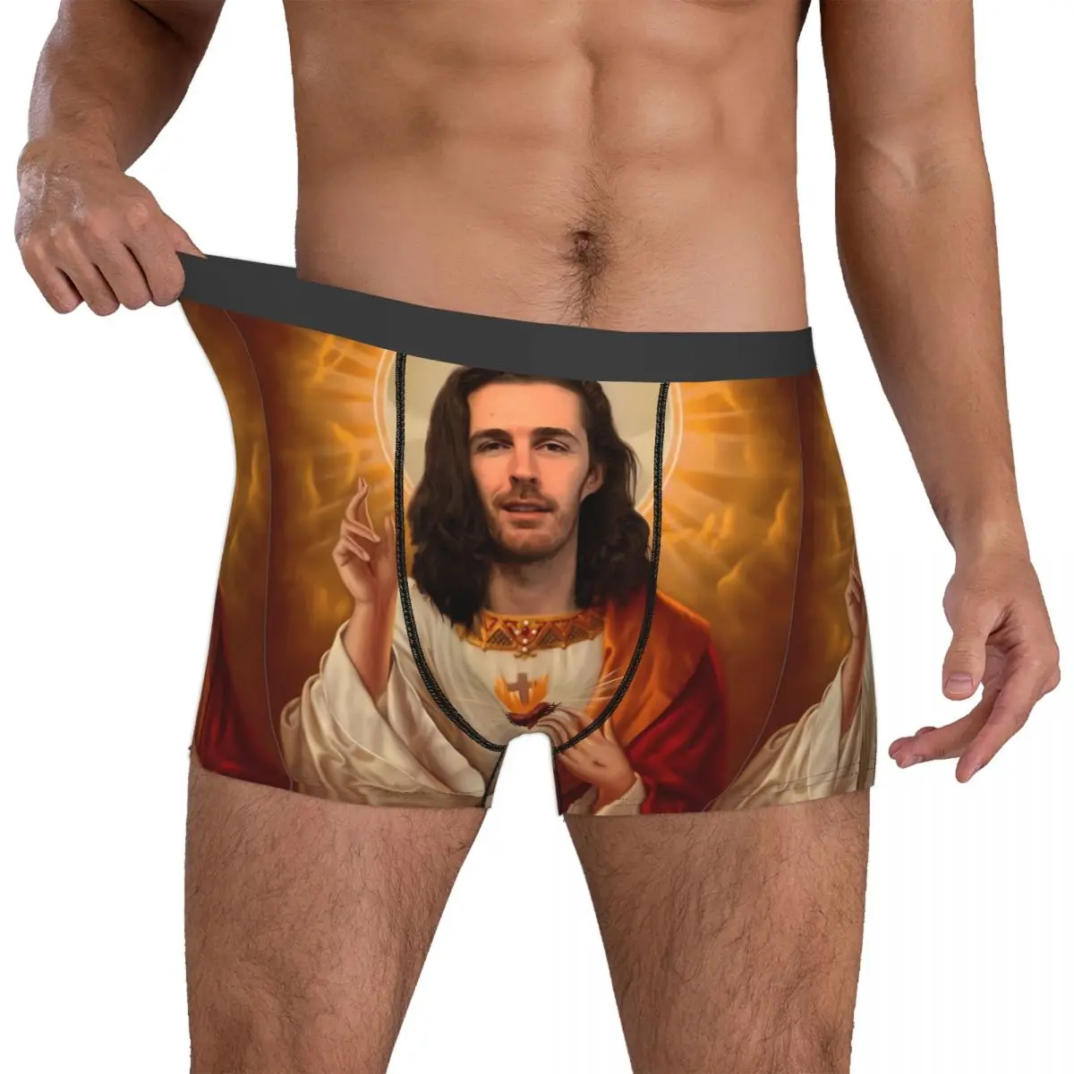 Hozier-Sous-vêtements respirants pour hommes, Ulcère to Tour, Funny Jesus Meme, Boxer, Culotte, Nouveauté, Caleçon pour homme, Grande taille