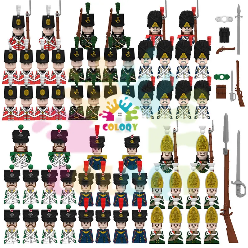 

Napoleon Wars Military Figures Army Soliders Suit Small Particles Building Blocks Childrens DIY Toys Boys Gifts