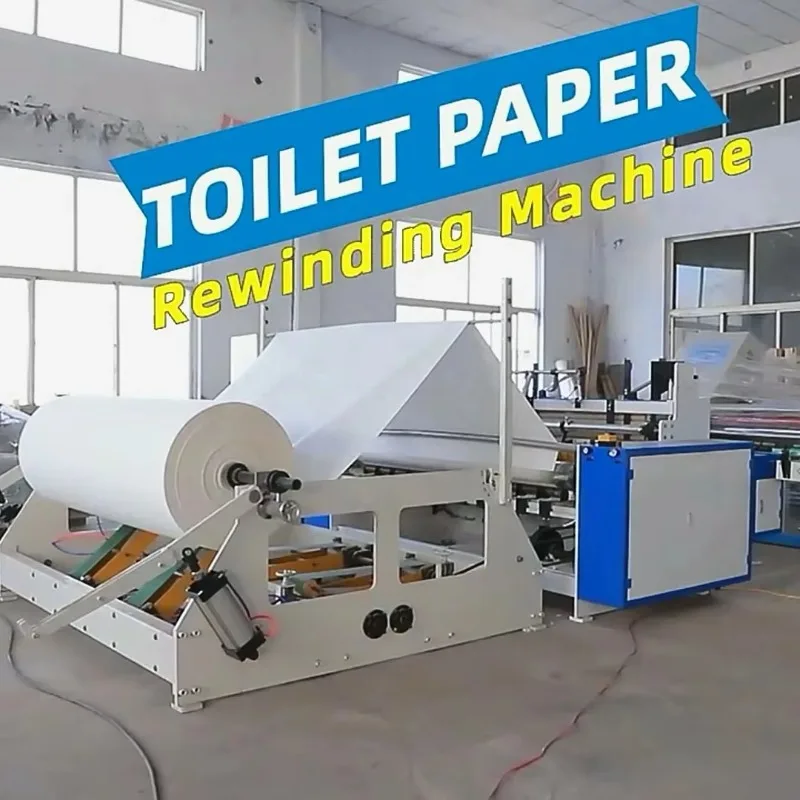 Fully Automatic Toilet Paper Machine Production Line Precision Cutting Reduce Tissue Raw Material Waste