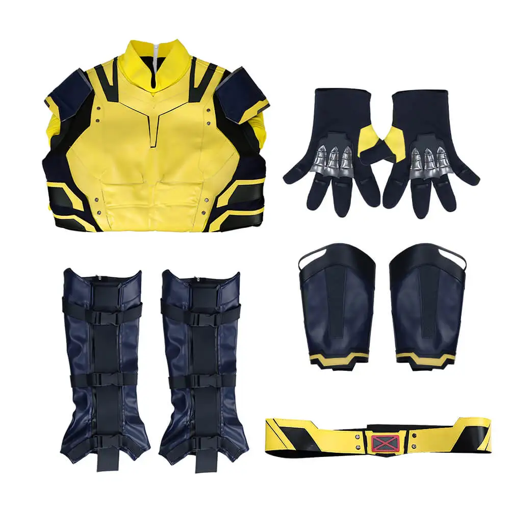 Wolverine Logan Deadpool Cosplay Kostuum Deluxe Film James Howlett Halloween Party Jumpsuit Riem Hand Bewakers Takerlama